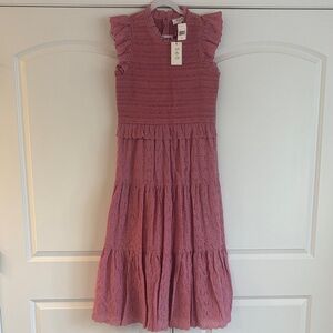 Sea New York Rose Ruffle Midi Dress